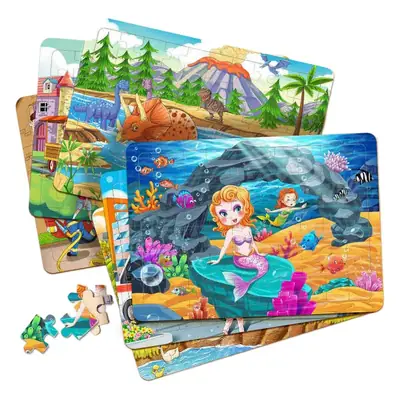 Wooden Jigsaw Puzzle for Kids 60 Pieces Educational Building Toy