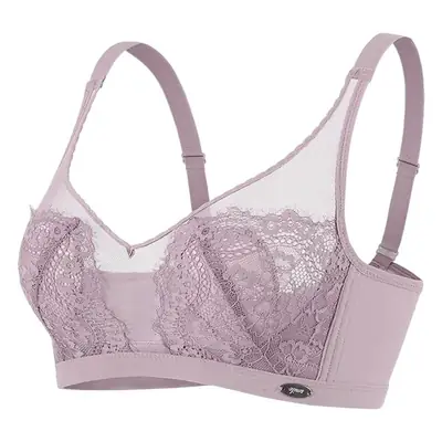 Black Lace Push Up Bra Ultra Thin Adjustable Large