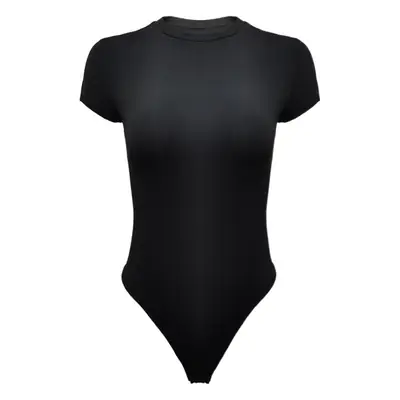2025 Black Short Sleeve Women's Bodysuit Jump Suit