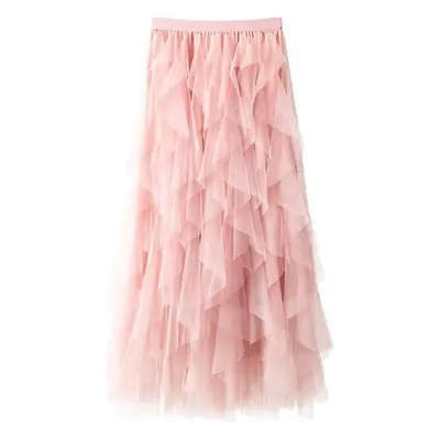 New Wave Gauze Puffy Skirt Set High Waist Fairy Skirt