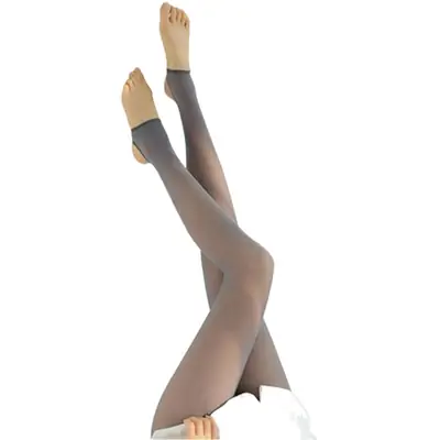 Autumn Winter Velvet Padded Skin-Transparent Leggings Large