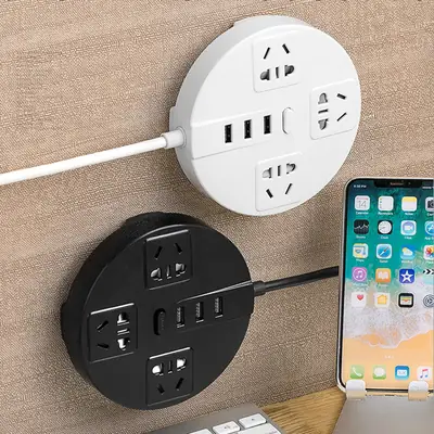 Multifunctional USB Wall Socket for Phone & Desk