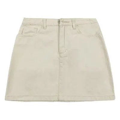 Women Pure Cotton High Waist Skirt Summer New Korean Style
