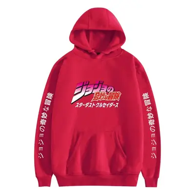 Anime Hooded Vests Gray with Jotaro Design