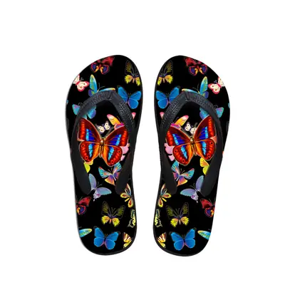 3D butterfly spider pattern new Flip Flops women Summer Beach eva Flip Flops flat Flip Flops