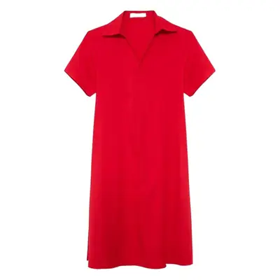 Women Red Korean Style Summer Dress 2020