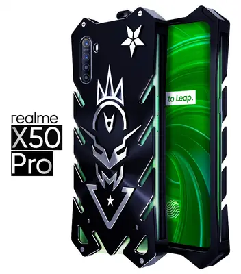 Drop-Resistant Metal Phone Case for Realme X50pro