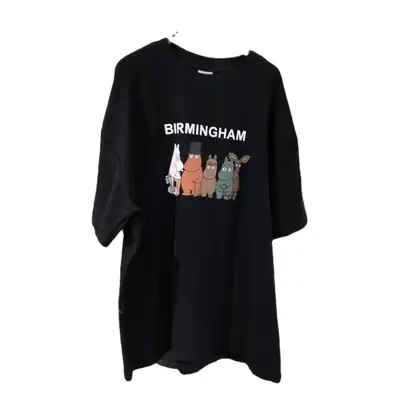 Women 2025 Short Sleeve T-Shirt Bir Birmingham Cat Print