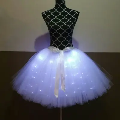 LED Red Light Skirt for Girls Party Dress