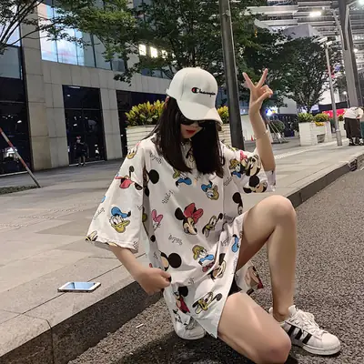 Women Printed Cotton Shorts Set Summer Casual White