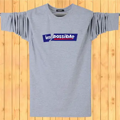 Men's Long Sleeve T-Shirt Gray "Inno Possible"