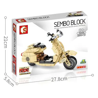 Lego Senbao Motorcycle Educational Toy 21cm