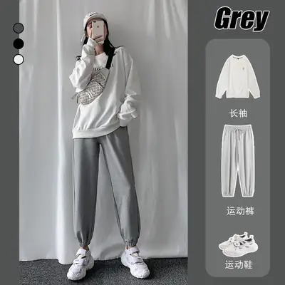 Women Slim Fit Sweatpants Spring Fall 2025 Black