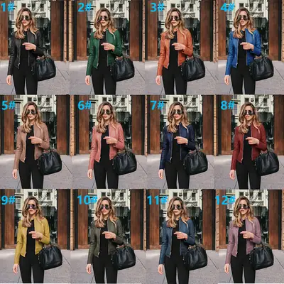 Women's Black Leather Jacket with Tote Bag