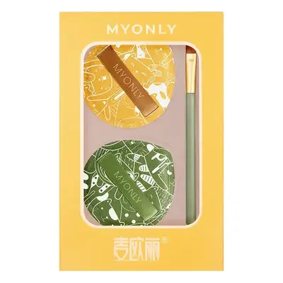 Dual-Purpose Makeup Sponge Puffs Green Yellow Gold