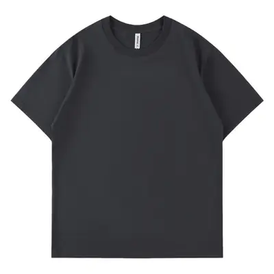 Black Cotton T-Shirt with Embroidered Logo for Men & Women