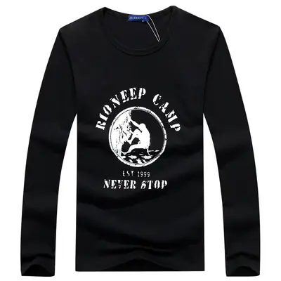 Men's Maroon Ironing Man Sweatshirt Long Sleeve Cotton
