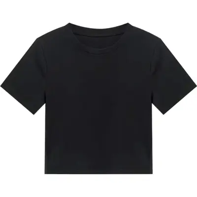 Women Mercerized Cotton V-Neck T-Shirt Light Green