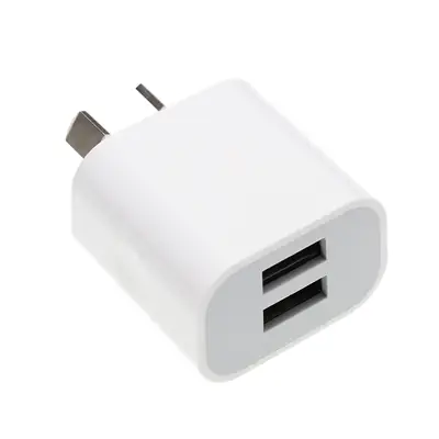 2A Australian Wall Charger with 2 USB Ports