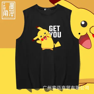 Pikachu Cotton Sleeveless Vest for Kids Summer