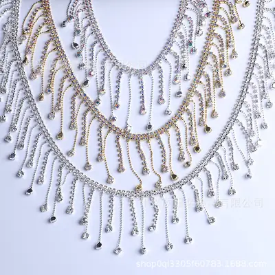 5.5cm Rhinestone Tassel Claws Full Chain Jewelry
