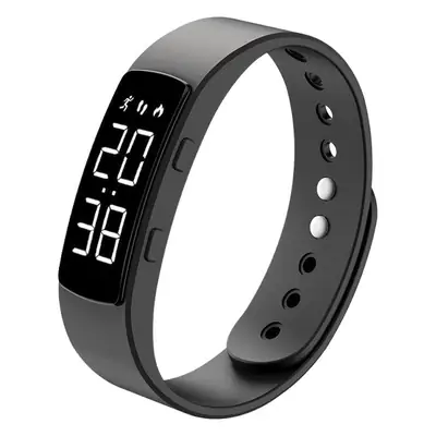 Pink Waterproof Smart Health Bracelet with Digital Display