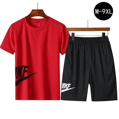 Men Nike Yellow Black Running Shorts Set