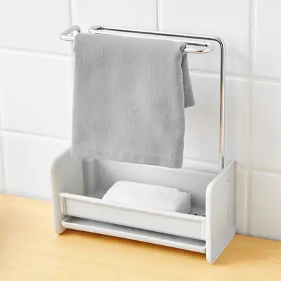 Kitchen Sponge Drainage Rack Stainless Steel Storage