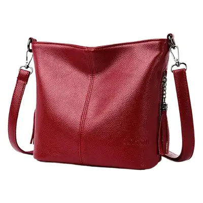 Purple Tassel Shoulder Bag for Women