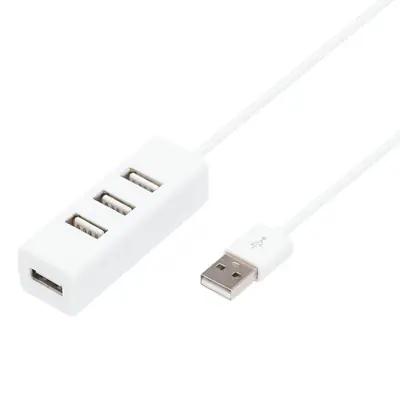 USB 2.0 One to Four Docking Station Black
