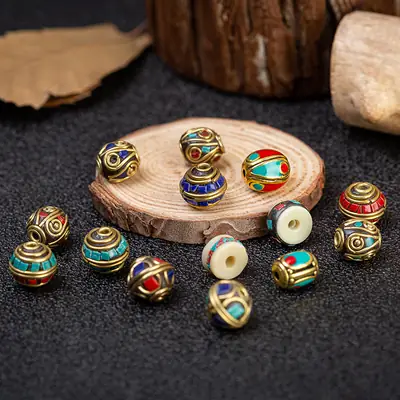 Nepal Brass Iced Beads for DIY Jewelry