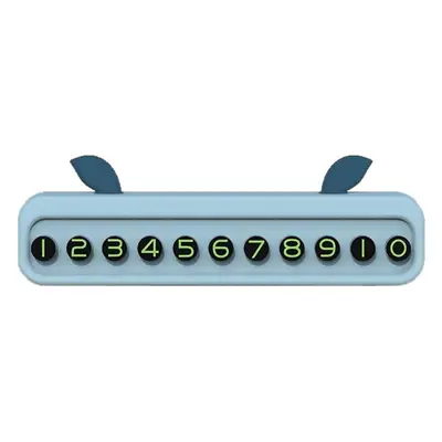 Multi-Function Digital Parking Plate for Cars ABS Blue