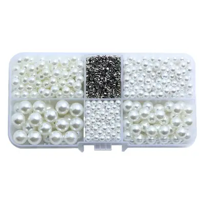 4-10mm Round Imitation Pearl Beads for DIY Hair Accessories