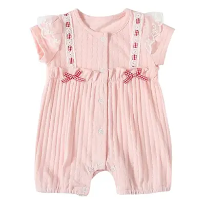 Baby White Bow Strap Shorts Suit for Girls