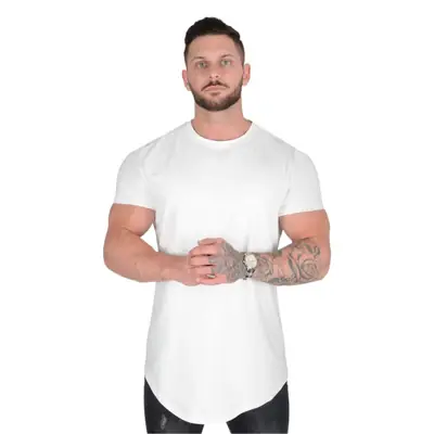 Men's Black Cotton T-Shirt Loose Short Sleeve Casual Wear