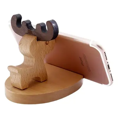 Wooden Cartoon Dog Mobile Phone Holder for Desk