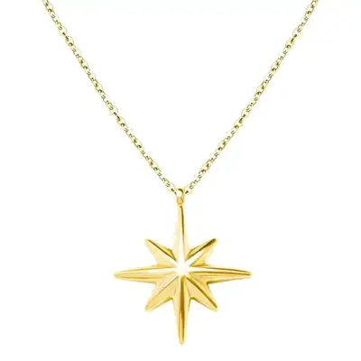 Gold Star Pendant Necklace for Women
