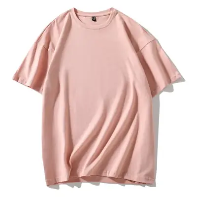 200g Cotton Black Crewneck T-Shirt Loose Fit