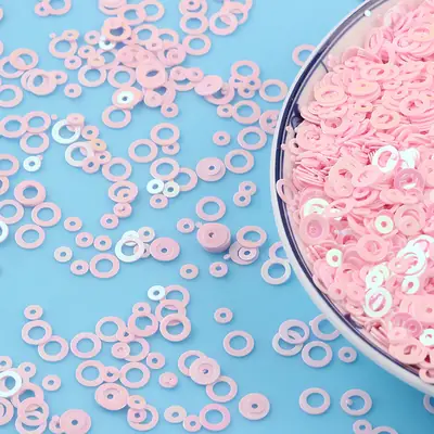 Small Bubble Hollow Circle Ring Sequins for Christmas & Weddings