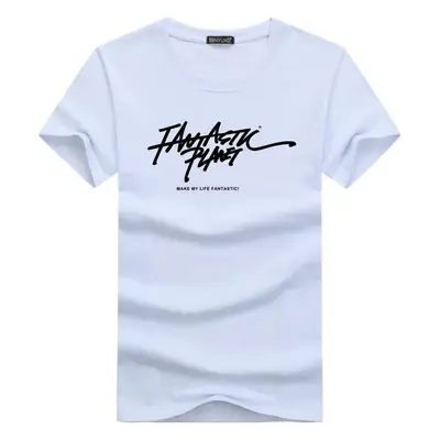 Men Korean Base Short Sleeve T-Shirt White 2018