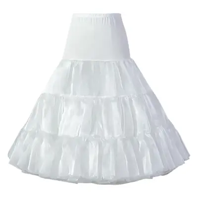 White Tiered Pannier Lolita Petticoat Skirt