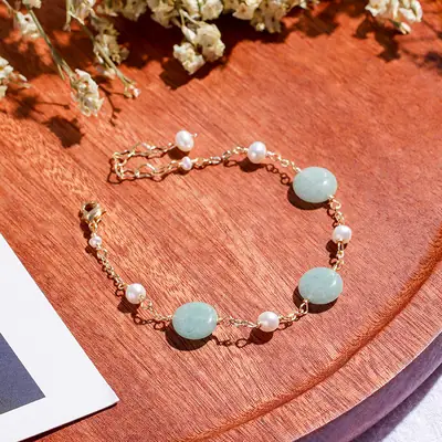 Korean Style Jade Pearl Bracelet for Women