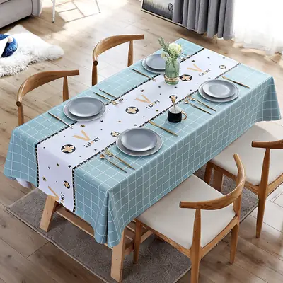 Nordic Geometric Tablecloth Waterproof Anti-Oil Rectangular