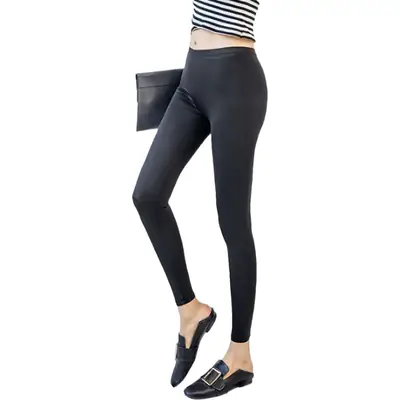 Women's High Waist Super Elastic Pants Large Size Gloss