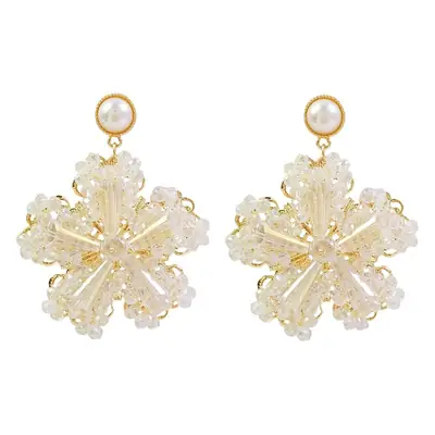 2025 Luxury Crystal Flower Earrings for Women