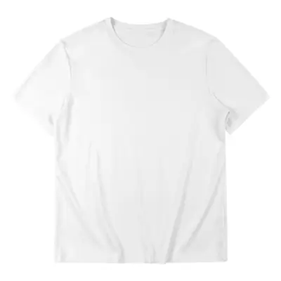 Men Pure Cotton Short Sleeve T-Shirt Black 2025