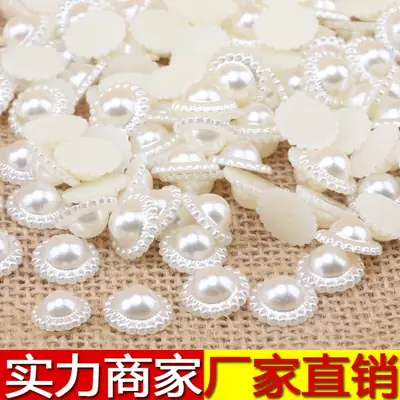 9-18mm Flat Half Sunflower ABS Pearl Jewelry