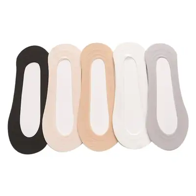 Spring and Summer Shallow Lace Women's Boat Socks Silicone Non-Slip Ice Silk Boat Socks Anti-Fall Invisible Socks Short Socks for Women