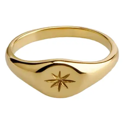 Glossy Gold Finger Ring for Women's Fashion Jewelry