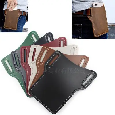 Portable PU Leather Waist Phone Bag with Tool Storage
